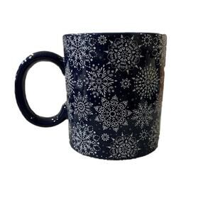 Chic & Tonic Snowflake Mug Coffee Cup Blue White Winter Christmas NEW